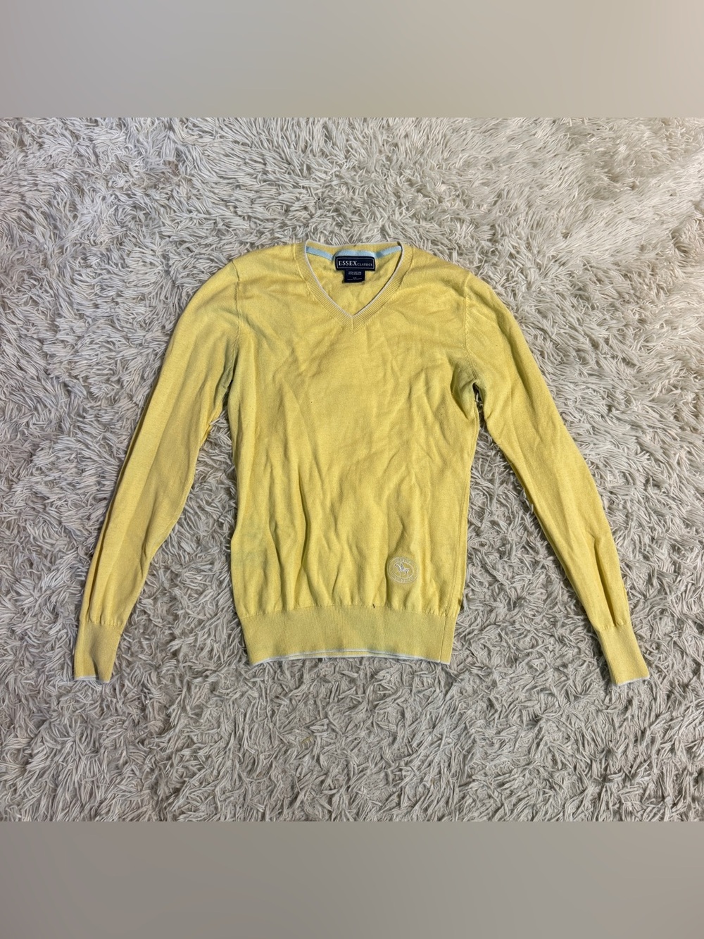 Women’s XS Yellow Essex Classics Long Sleeve Horseback Riding Sweater